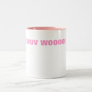 CANECA DE CAFÉ EM DOIS TONS MIM WUV WOOOO!