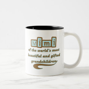 Caneca De Café Em Dois Tons Mimi de netos dotado