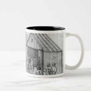 Caneca De Café Em Dois Tons Mina de prata de Croix-auxiliar-Minas do La,