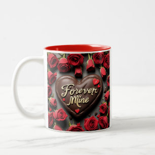 Caneca De Café Em Dois Tons Mina para sempre