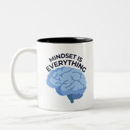 Caneca De Café Em Dois Tons Mindset Is Everything – Motivational Quote