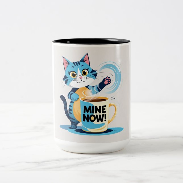 Caneca De Café Em Dois Tons Minha agora Mug (Centro)