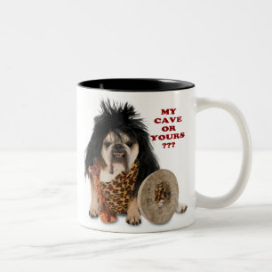 Caneca De Café Em Dois Tons Minha caverna ou sua?