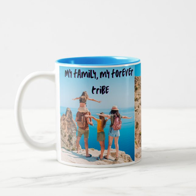 Caneca De Café Em Dois Tons Minha Família (Esquerda)