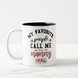 Caneca De Café Em Dois Tons Minha Gente Favorita Me Chama de Vovó Dia das Mães