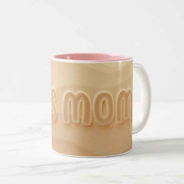 Caneca De Café Em Dois Tons Minha mãe como um chefe (Frente Esquerda)