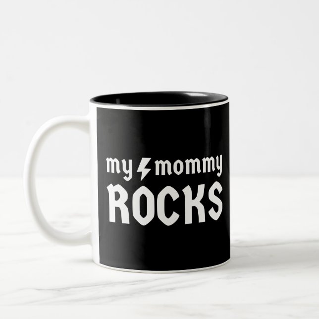 Caneca De Café Em Dois Tons Minha Mamãe é demais (Esquerda)