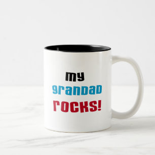 Caneca De Café Em Dois Tons Minha vovó Rocks T-shirts e presentes