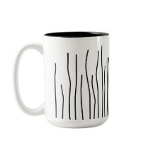 Minimalismo das Linhas Brancas Negras de abstrato