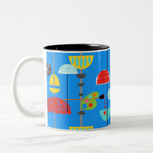 Caneca De Café Em Dois Tons Mínimo Artista Moderno Art Mug