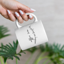 Caneca De Café Em Dois Tons Mínimo De Café Encantado