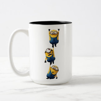 Caneca De Café Em Dois Tons Minions Pendurados