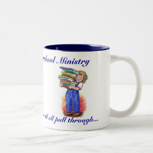 Caneca De Café Em Dois Tons Ministério de Homeschool das colinas de Vista