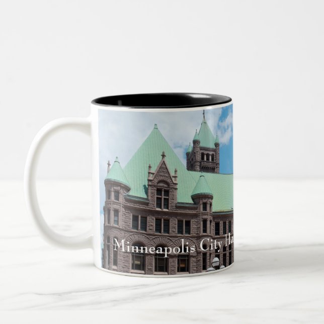 Caneca De Café Em Dois Tons Minneapolis CIty Hall (Esquerda)