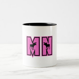 Caneca De Café Em Dois Tons Minnesota Moose