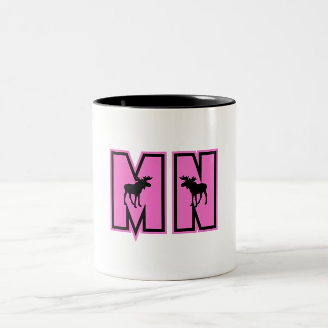 Caneca De Café Em Dois Tons Minnesota Moose (Centro)