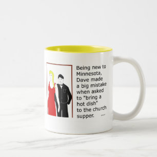 Caneca De Café Em Dois Tons Minnesota "prato quente"