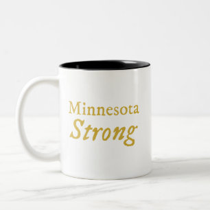 Caneca De Café Em Dois Tons Minnesota Strong de café