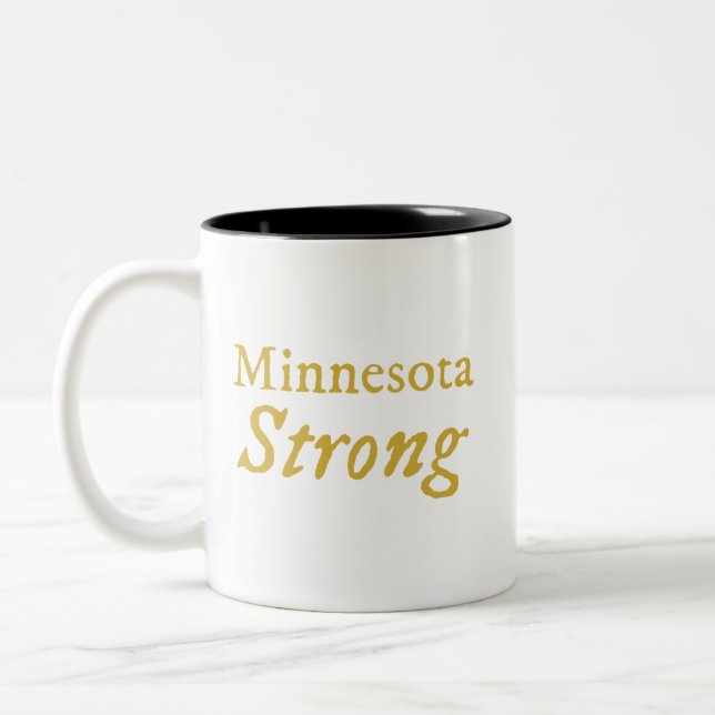 Caneca De Café Em Dois Tons Minnesota Strong de café (Esquerda)