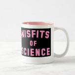 Caneca De Café Em Dois Tons Misfits of Science<br><div class="desc">Misfits of Science basquetebol equipa</div>