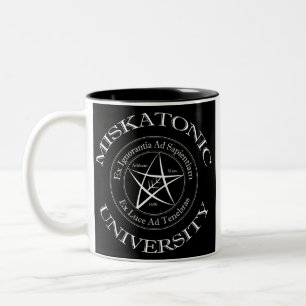 Caneca De Café Em Dois Tons Miskatonic Mug