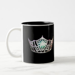 Caneca De Café Em Dois Tons Miss América estilo Pageant Crown Mug