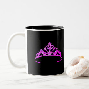 Caneca De Café Em Dois Tons Miss America Rodeo Princess Fuchsia Crown Mug