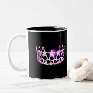Caneca De Café Em Dois Tons Miss EUA estilo Orchid Crown Mug