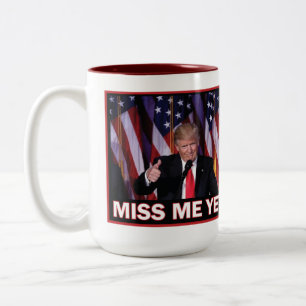 Caneca De Café Em Dois Tons Miss Me Ainda Trump 2024