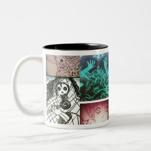 Caneca De Café Em Dois Tons mistério de yaei 1