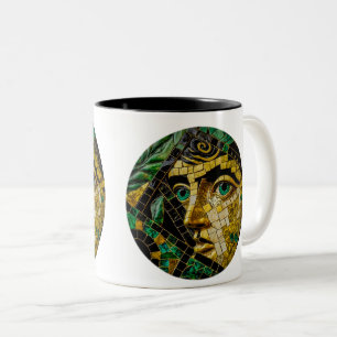 Caneca De Café Em Dois Tons Mistério grego antigo Mug de dois tons, 11 oz