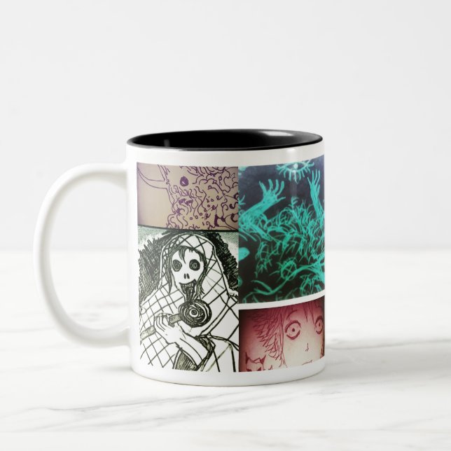 Caneca De Café Em Dois Tons mistério yaei 1 (Esquerda)