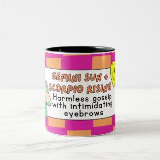 Caneca De Café Em Dois Tons Misterioso Chatter - Gemini Sun, Scorpio Ascensão