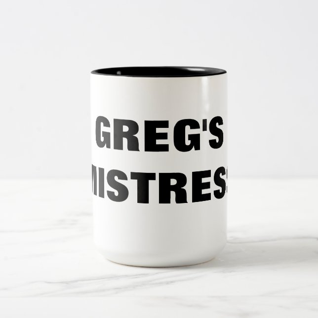 CANECA DE CAFÉ EM DOIS TONS MISTRESS DE GREG (Centro)