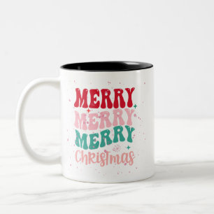 CANECA DE CAFÉ EM DOIS TONS MISTURA DE NATAL COLORIDA