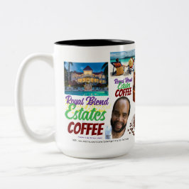 Caneca De Café Em Dois Tons Mistura Real Caneca, 450 ml