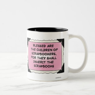 Caneca De Café Em Dois Tons Miúdos do álbum de recortes