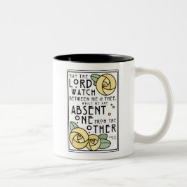 Caneca De Café Em Dois Tons Mizpah Blush | Rosa de Glasgow Amarelo