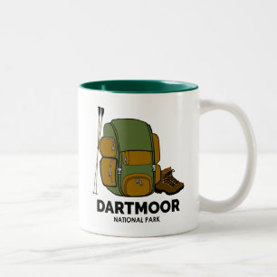 Caneca De Café Em Dois Tons Mochila do Parque Nacional Dartmoor