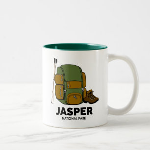 Caneca De Café Em Dois Tons Mochila do Parque Nacional Jasper