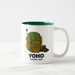 Caneca De Café Em Dois Tons Mochila do Parque Nacional Yoho