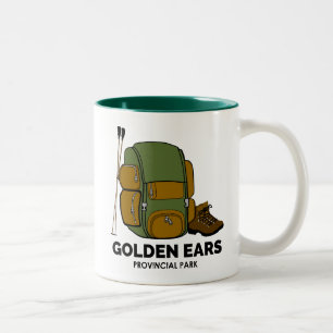Caneca De Café Em Dois Tons Mochila do Parque Provincial Golden Ears