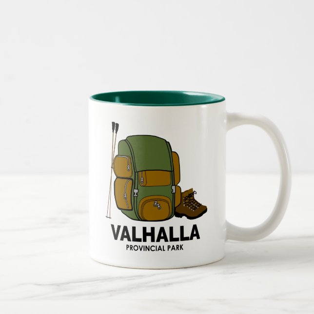 Caneca De Café Em Dois Tons Mochila do Parque Provincial Valhalla (Direita)