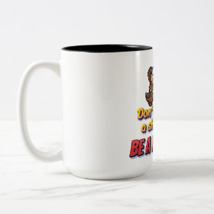 Caneca De Café Em Dois Tons "Moda molhada para o coração selvagem!"