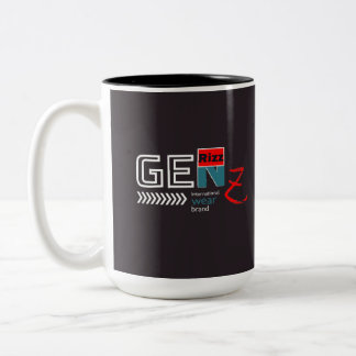 Caneca De Café Em Dois Tons Moda Urbana Tendência streetwear Rizz Geração Z