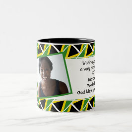 Caneca De Café Em Dois Tons Modelo de Foto FLAG JAMAICA Adicionar Seu Texto