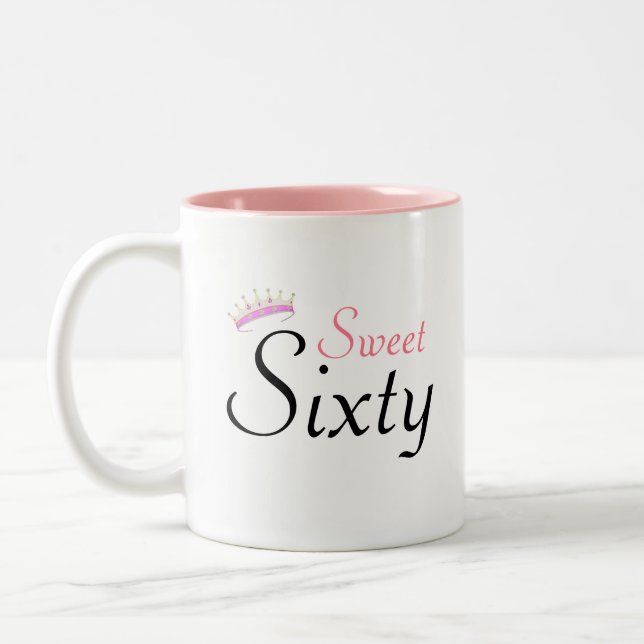 Caneca De Café Em Dois Tons Modern Crown Sweet Sessenta (Esquerda)