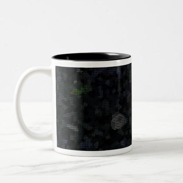 CANECA DE CAFÉ EM DOIS TONS MODERN_ELEGANT_THE ABSTRATO_ART _BLACK (Esquerda)