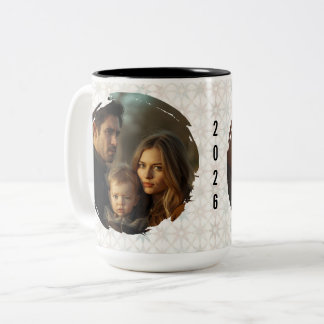 Caneca De Café Em Dois Tons Modern New Year Resolutions Checklist Personalized