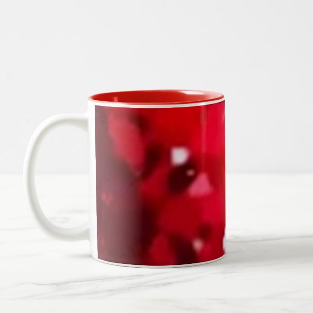 Caneca De Café Em Dois Tons Modern pattern red mug (Esquerda)